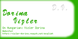 dorina vizler business card